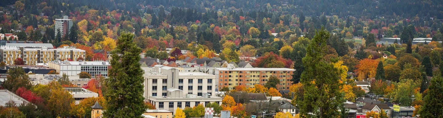 Landscape view of Eugene