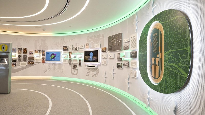 Gallery wall inside Hayward Hall