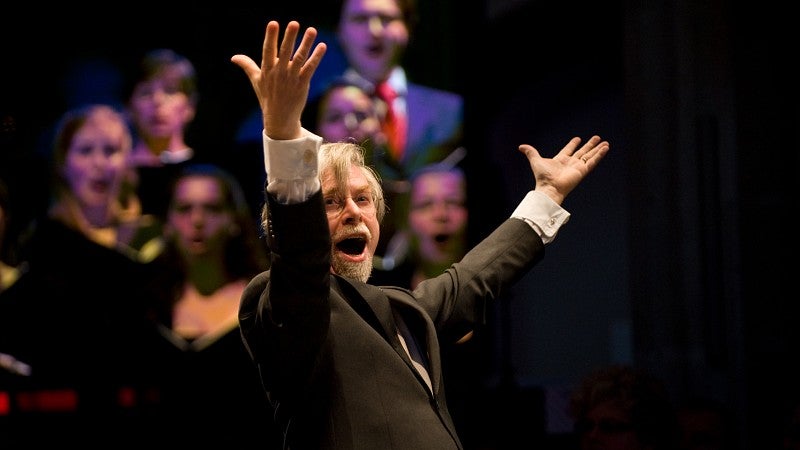 Jos Van Veldhoven on stage
