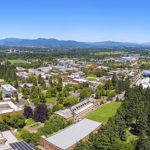 University of Oregon campus panorama