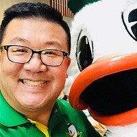 james chang with the oregon duck